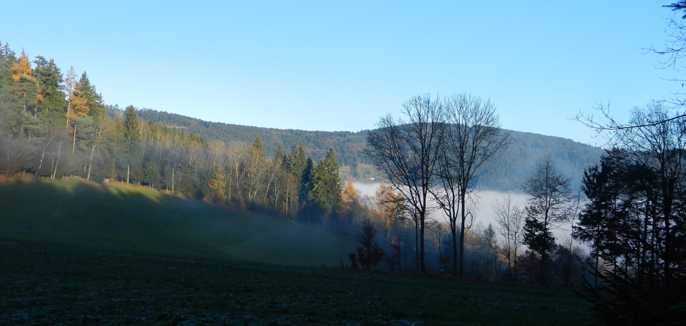97 unten im nebel das puergler tal bis ueber elisabethszell hinauf - ft