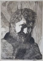 11_Fischl_Selbstportrait_Radierung