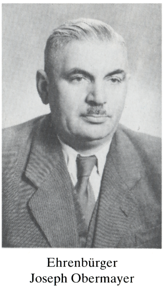 Menschen Waldschwimmbad 1935 01 Initiator Ehrenbuerger Joseph Obermayer