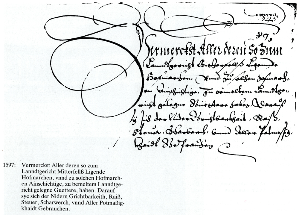 15 d Verzeichnis Hofmarken w