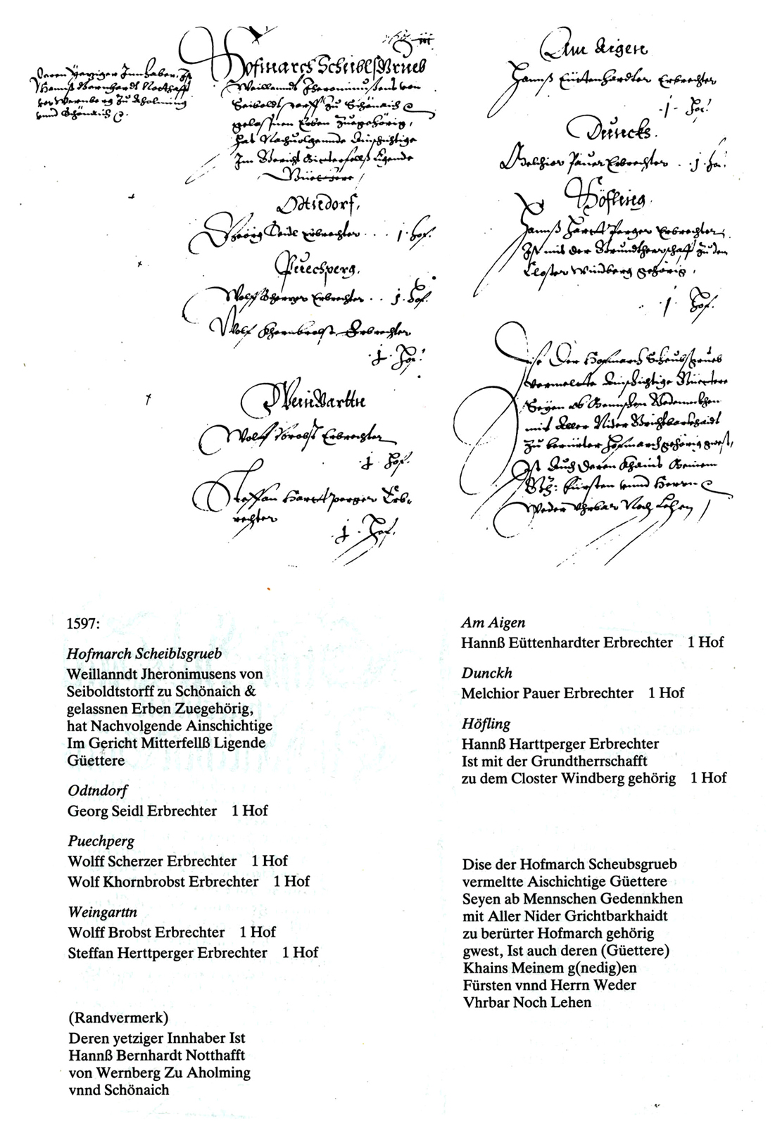 16 03 Hofmarch Scheibelsgrueb w