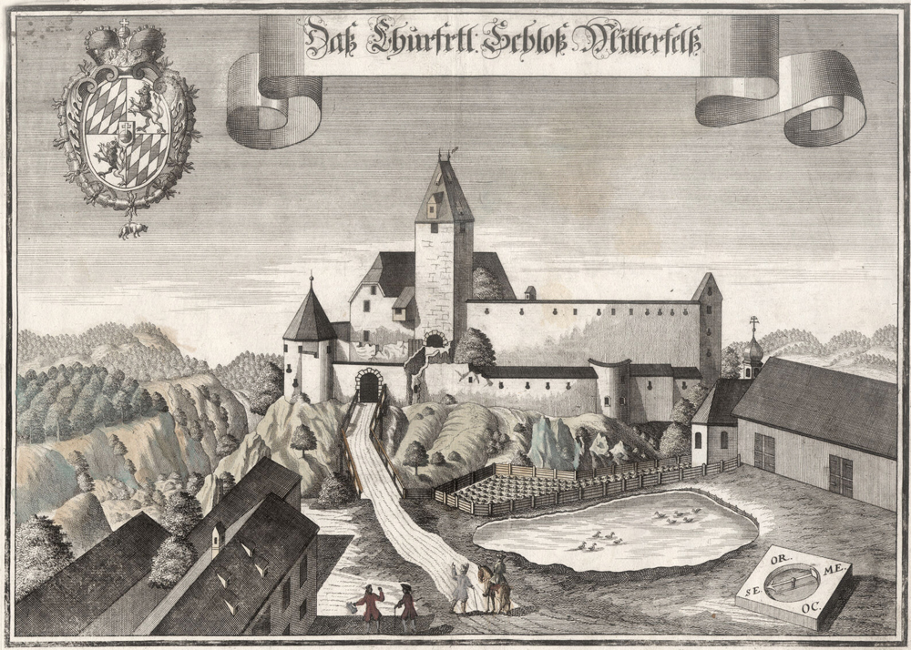 24 MITTERFELS Original Kupferstich M Wening 1726