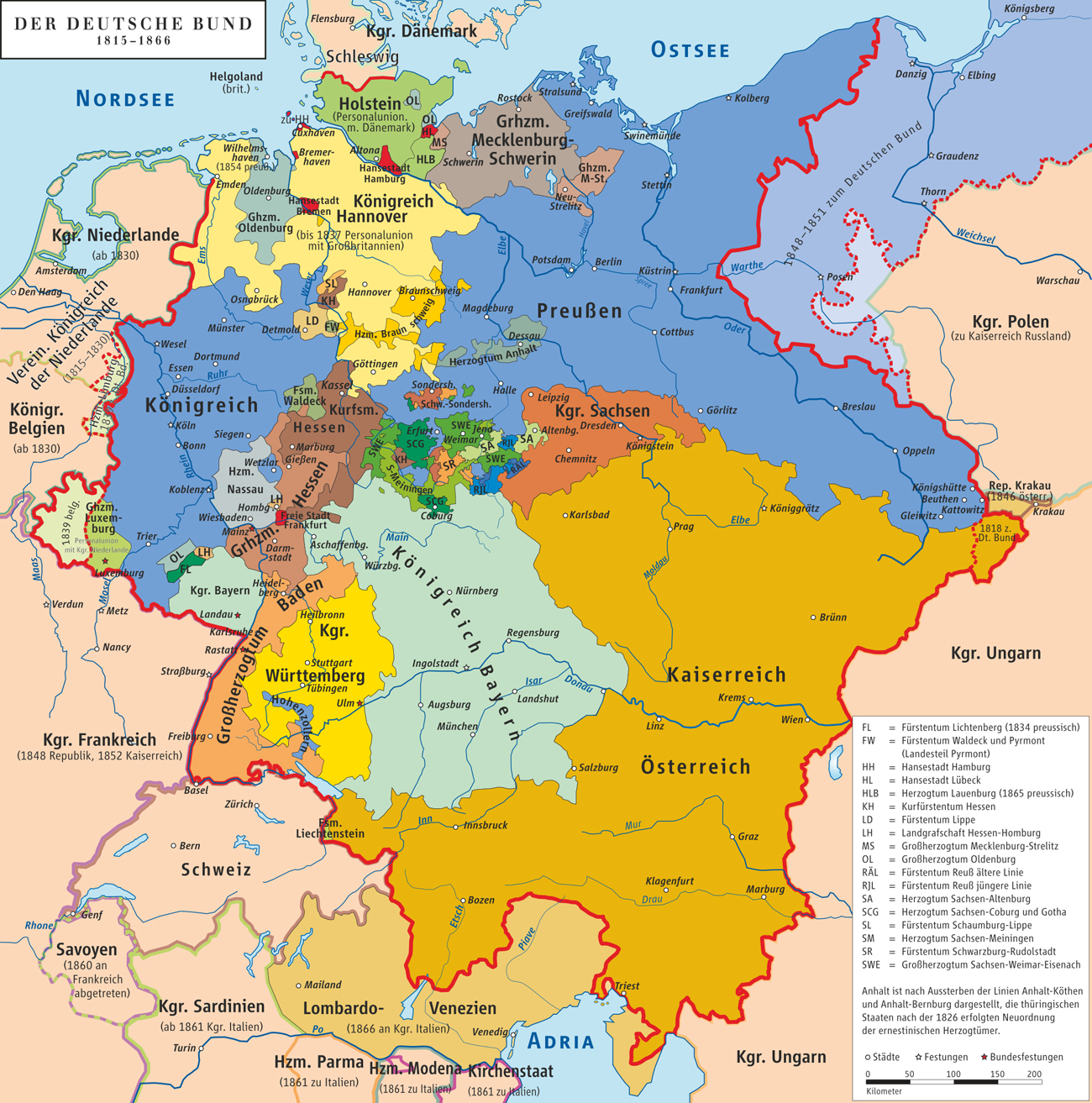 31 Deutscher Bund 1816 w