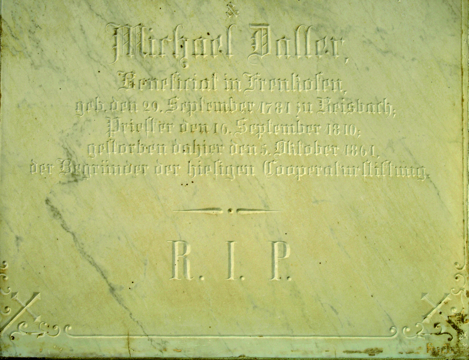 60 02 Gedenktafel fr Michael Daller w