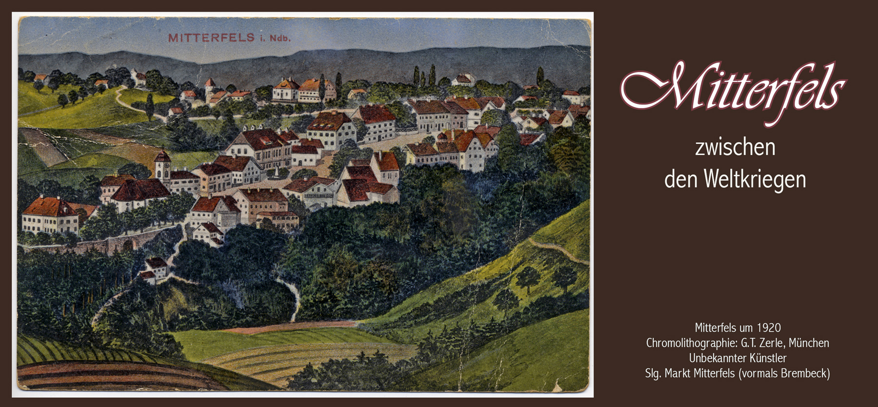 63 a 01 Mitterfels zwischen den Weltkriegen Cover w