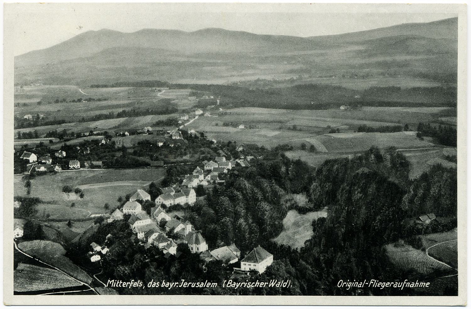 66 03 J 0003 Mitterfels bayer Jerusalem Fliegeraufn um 1937 w