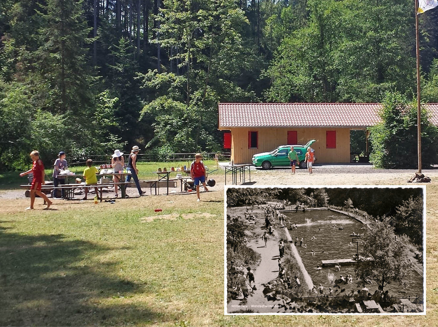 01 Heute Jugendzeltplatz frher Waldbad w