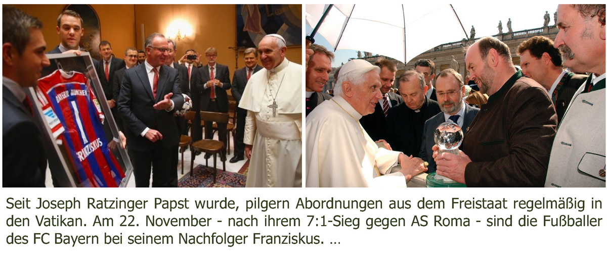bayern beim papst p
