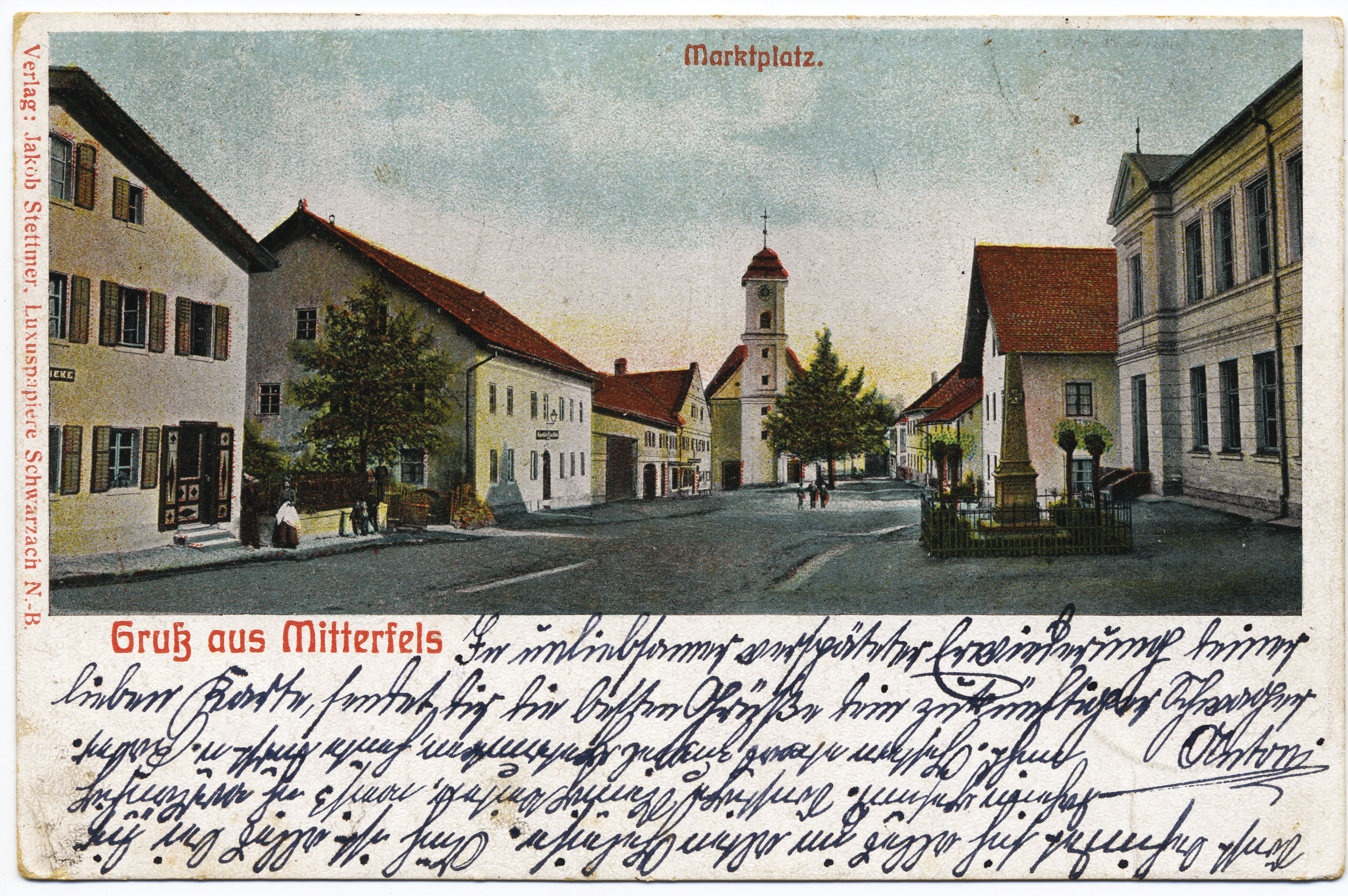 07 Dorfplatz vor 115 Jahren