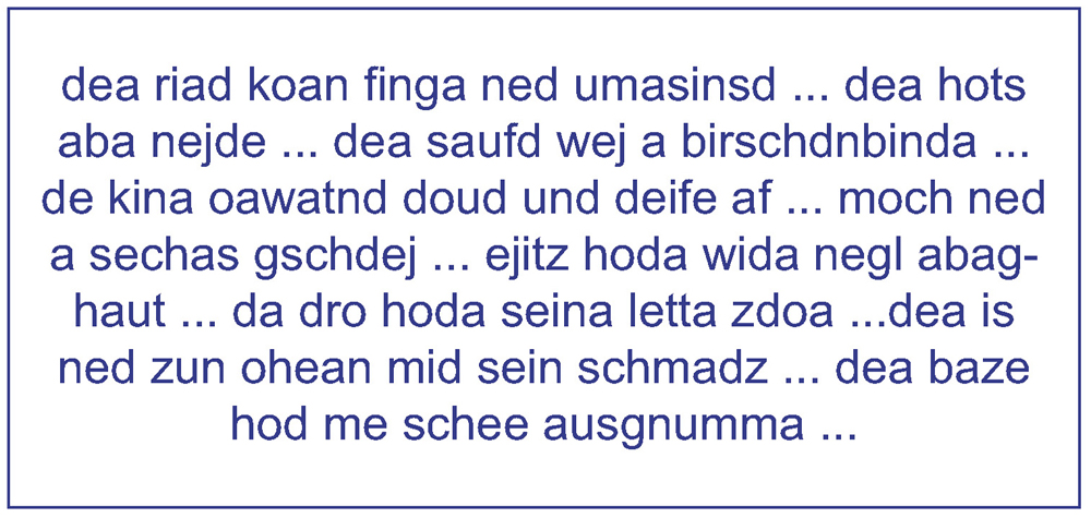 negative aussagen einl w