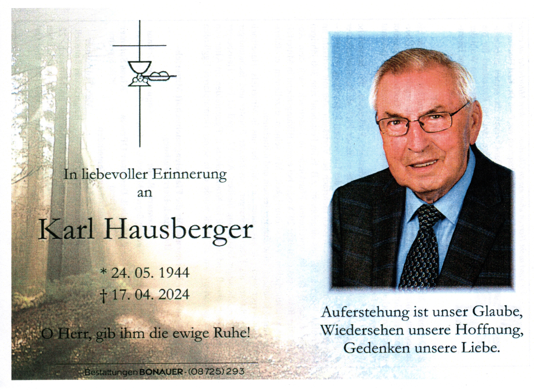 Gedenken an Prof Hausberger 1 w