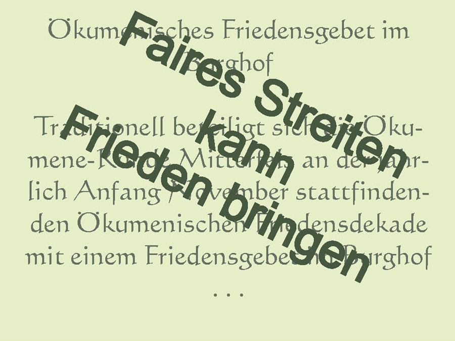 Faires Streiten