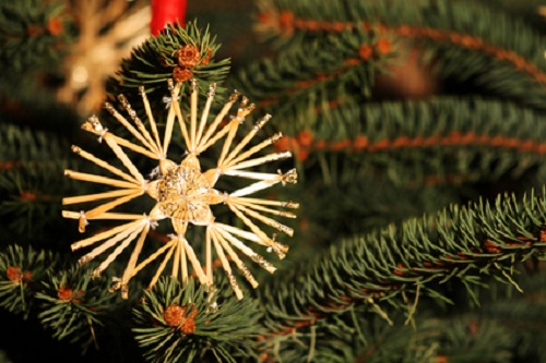 weihnachtlicher strohstern