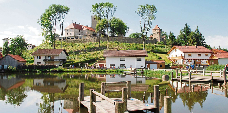 Falkenfels Burg vom Weiher w