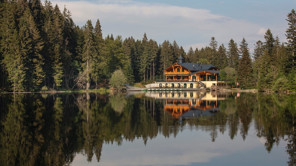 Arbersee und haus