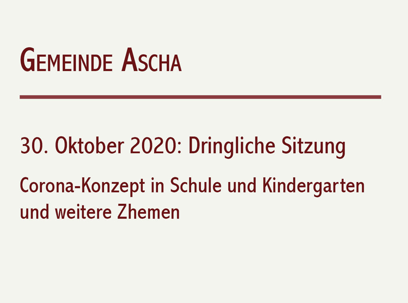 2020 10 30 Dringl Sitzung