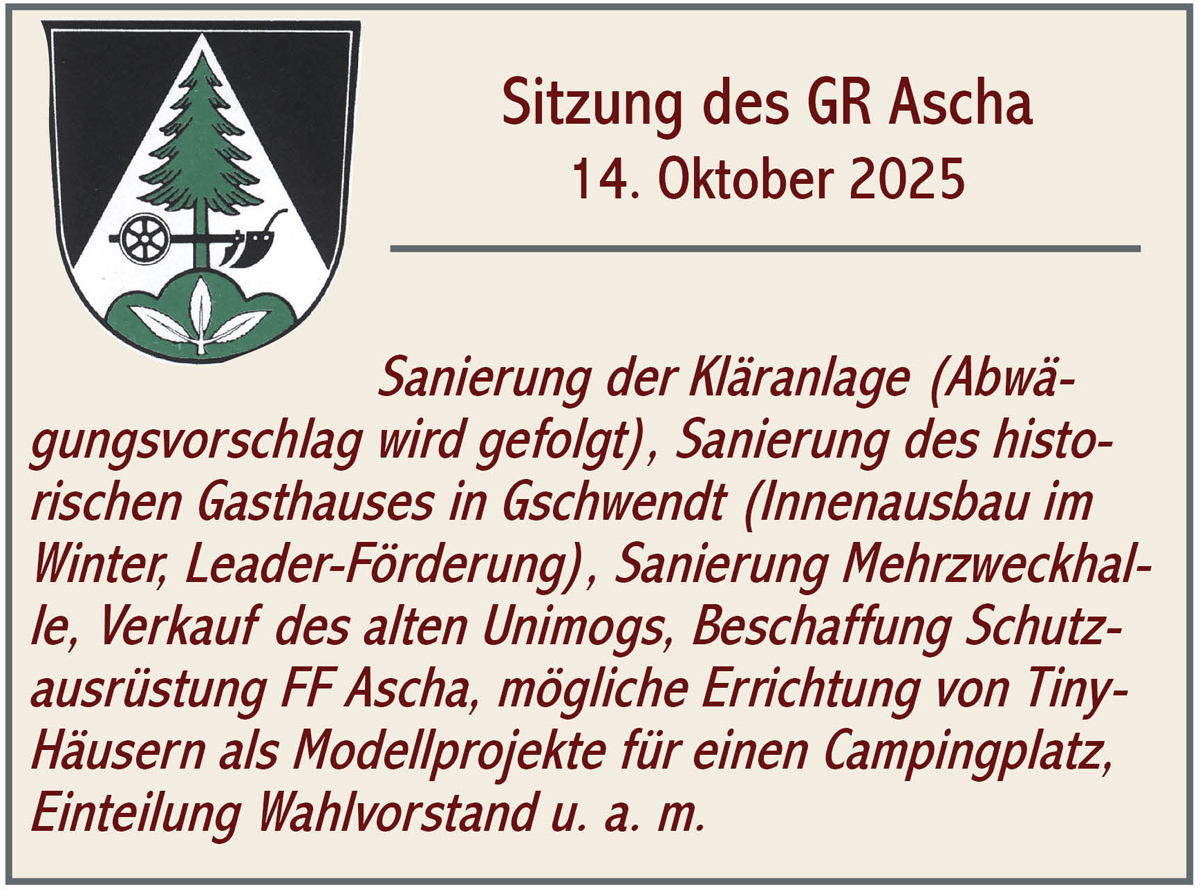GR Sitzung Ascha 2025 11 04