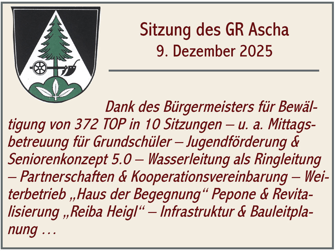 GR Sitzung Ascha 2025 12 09