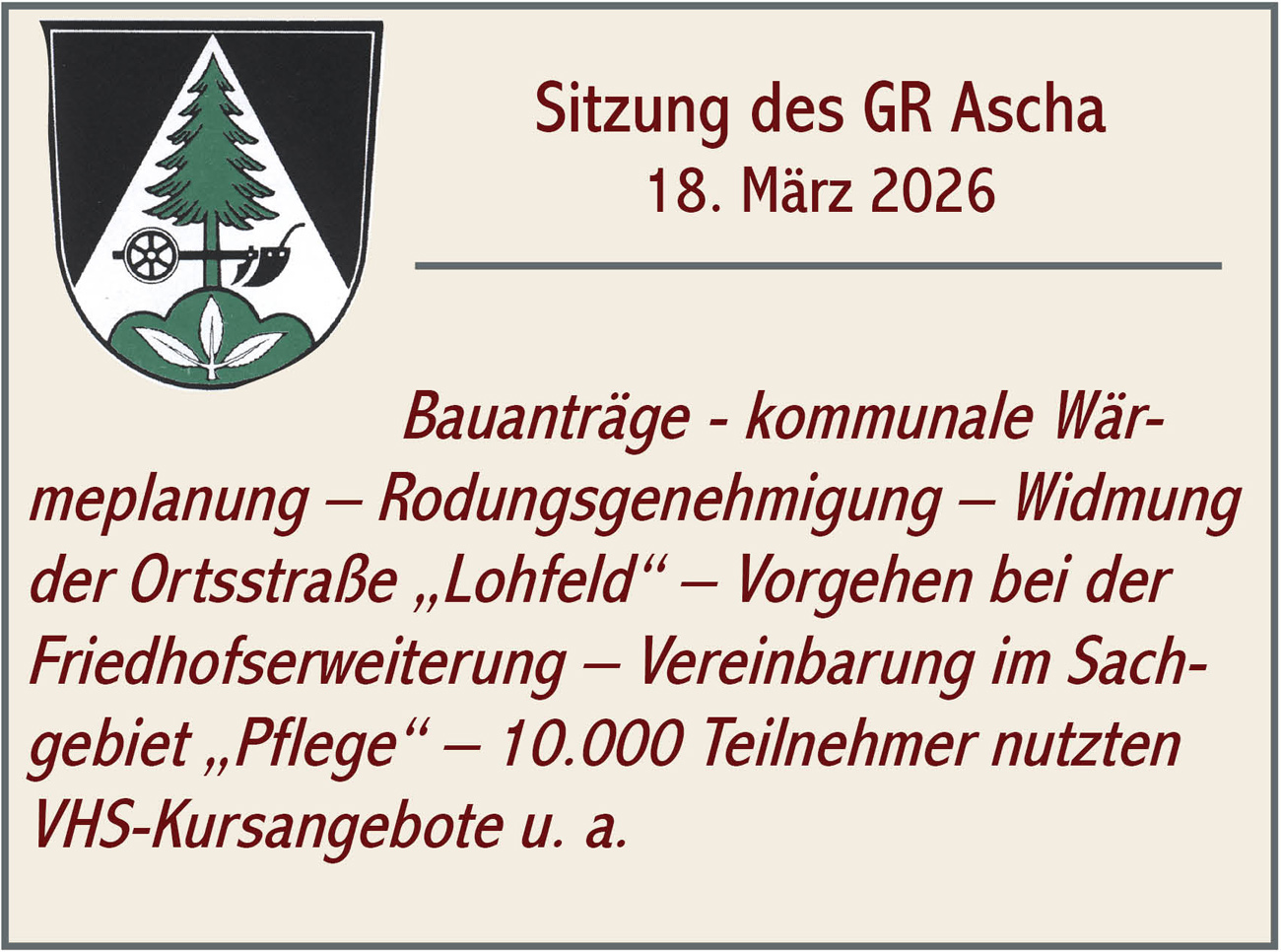 GR Sitzung Ascha 2026 03 18