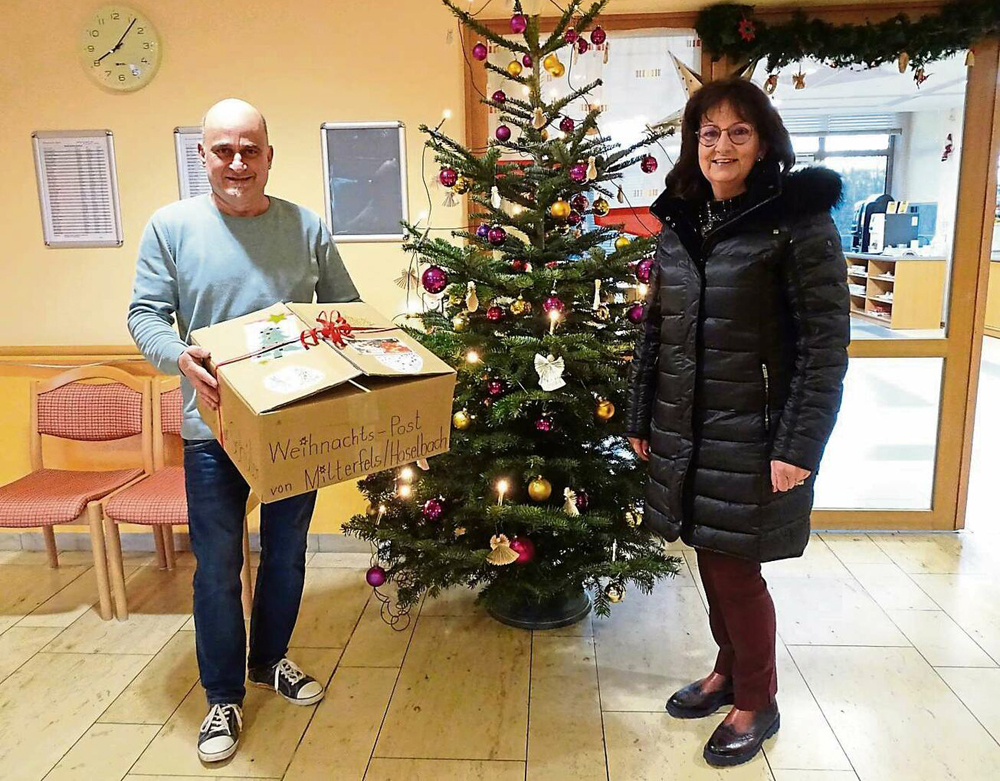 2021 12 24 Weihnachtspost an Seniorenzentrum Schule Mitterfels